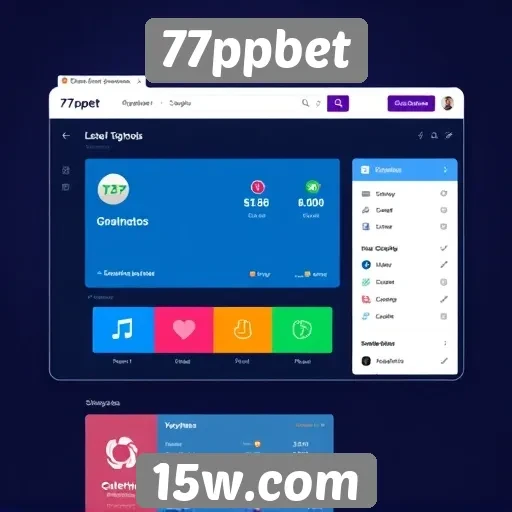 Interface intuitiva é um dos atrativos do site 77ppbet