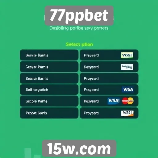 Métodos de pagamento disponíveis no 77ppbet